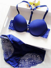Sexy Bra Sets for Women Girls Sexy Y-line Straps Bra Set Front Closure Bra   Hollow Out Panties Intimates Lace EF8