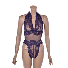 Sexy Lingerie Lace Bodysuits Sleepwear Pajamas Erotic Uniform Women's Underwear Conjoined Dress Leotard Intimates With G-string EF8