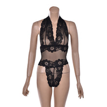 Sexy Lingerie Lace Bodysuits Sleepwear Pajamas Erotic Uniform Women's Underwear Conjoined Dress Leotard Intimates With G-string EF8