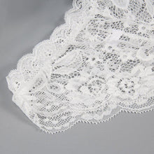 Sexy Women Corset Lace Push Up Vest Top Girl Bra   Pants Set Underwear Suit White EF8