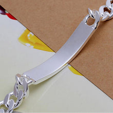 Silver Plated Gift Jewelry Bracelet 10cm Trendy Men Male Bangle Bracelet EF8