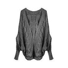 6 Colors Coarse Wool Cardigans Women  Full Batwing Sleeve Sweaters Casual Women Clothing EF8