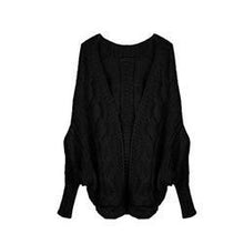 6 Colors Coarse Wool Cardigans Women  Full Batwing Sleeve Sweaters Casual Women Clothing EF8