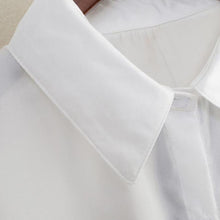 Rose Flower Printed Long Sleeve Blouse Women Turn Down Collar Chiffon Shirts White Big Size Women Office Shirt EF8