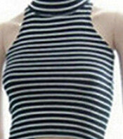 4 Colors Women Pullovers Women Tanks Tops S-L High Neck Crop Top For Women Clothing  EF8