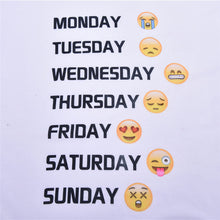 funny clothes emoji t shirt style emotions t shirt women men top tees t-shirt clothing EF8