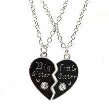 Sweet family jewelry-BFF Cute broken heart style big sister middle sister little sister best sister pendant necklace EF8