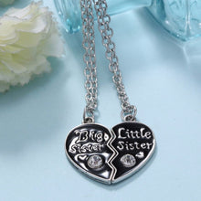 Sweet family jewelry-BFF Cute broken heart style big sister middle sister little sister best sister pendant necklace EF8