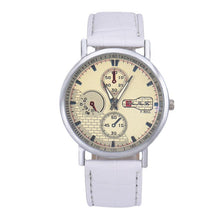 Retro Men's Leather Band Sport Analog Quartz Watch Simple Business Military Wristwatches Classics Dress Watches OC8 EF8