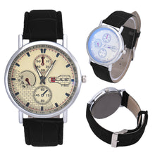 Retro Men's Leather Band Sport Analog Quartz Watch Simple Business Military Wristwatches Classics Dress Watches OC8 EF8