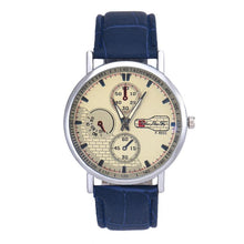 Retro Men's Leather Band Sport Analog Quartz Watch Simple Business Military Wristwatches Classics Dress Watches OC8 EF8