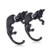 Trendy s Long Tail Leopard Cat Puncture Ear Studs Womens Mens Earring Women Accessories EF8