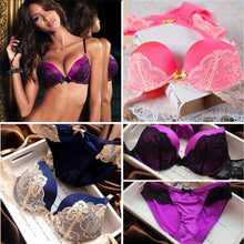 Underclothes Underwear Women Bras B C cup Lingerie set With Brief Sexy Lingerie Lace Embroidery Bra Sets Bowknot Bras EF8