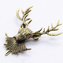 Animal Xmas Popular Brooches Styling Jewelry S Cute Gold Plated Deer Antlers Head Pin Brooches EF8