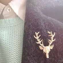 Animal Xmas Popular Brooches Styling Jewelry S Cute Gold Plated Deer Antlers Head Pin Brooches EF8