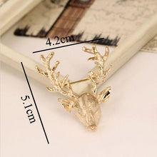 Animal Xmas Popular Brooches Styling Jewelry S Cute Gold Plated Deer Antlers Head Pin Brooches EF8