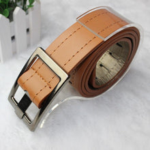 Faux Leather Waist Belts Edge Sewing Thread Buckle Belt Men Women Design Black White Accessories EF8