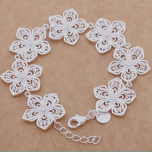 Vintage Trendy Flower Bracelet Women Girls Hollow Bracelets Bangles Jewelry Str  Bracelet EF8