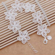 Vintage Trendy Flower Bracelet Women Girls Hollow Bracelets Bangles Jewelry Str  Bracelet EF8