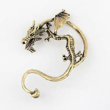Sale Retro Vintage Black Silver Bronze Punk Temptation Metal Dragon Bite Ear Cuff Clip Wrap Earring Earrings EF8
