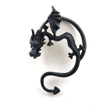 Sale Retro Vintage Black Silver Bronze Punk Temptation Metal Dragon Bite Ear Cuff Clip Wrap Earring Earrings EF8