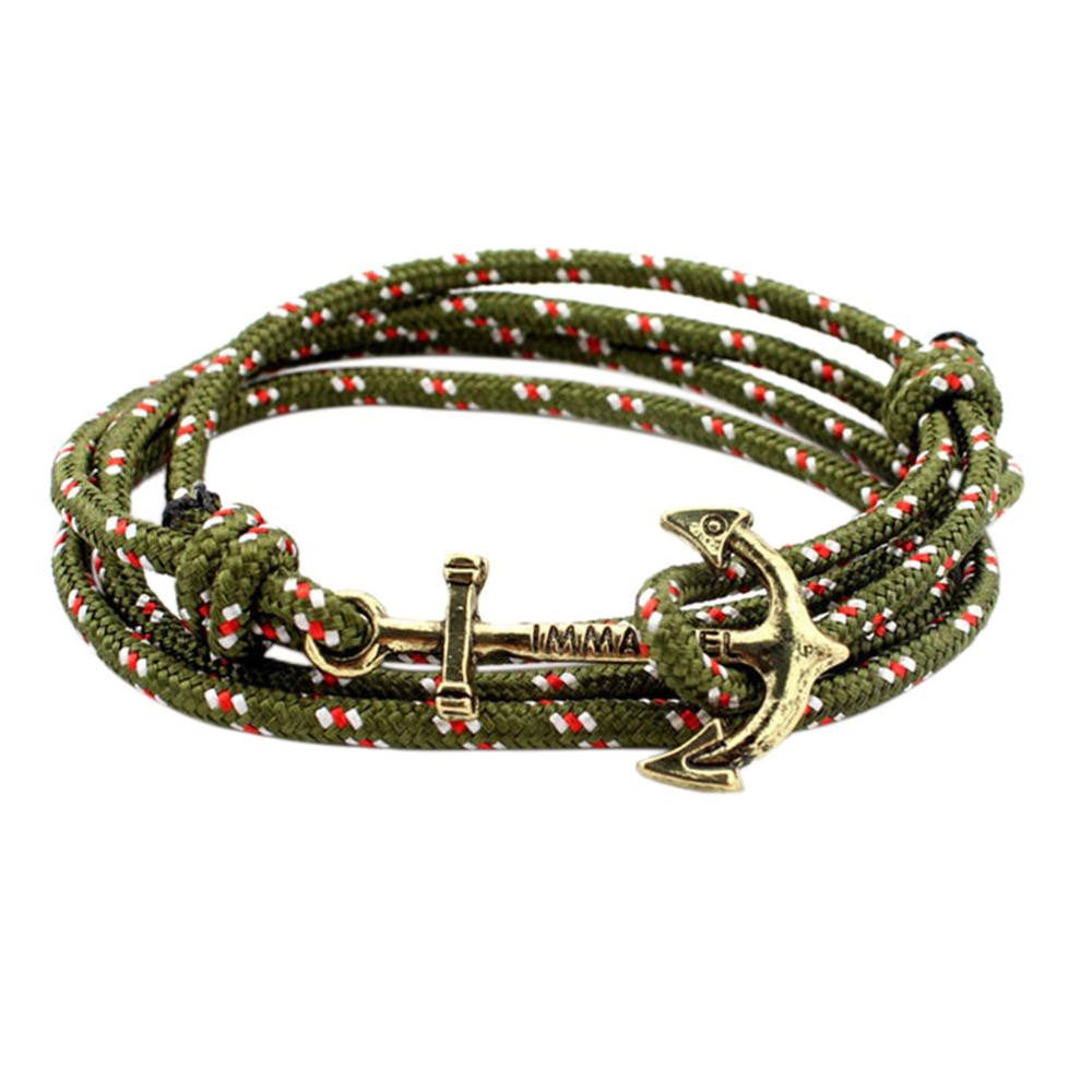 Bracelet With Gold Anchor Hook Bracelet for Men Wristb  H  Cuff Bracelets Women Men Anchor Bracelet EF8
