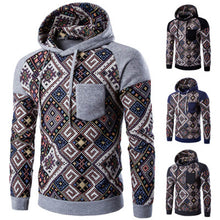 Men Jacket Men Cotton Retro Long Sleeve Hoodie Hooded Sweatshirt Tops Jacket Coat Outwear ClothingPlus Size EF8