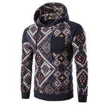 Men Jacket Men Cotton Retro Long Sleeve Hoodie Hooded Sweatshirt Tops Jacket Coat Outwear ClothingPlus Size EF8