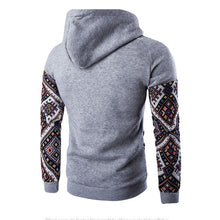 Men Jacket Men Cotton Retro Long Sleeve Hoodie Hooded Sweatshirt Tops Jacket Coat Outwear ClothingPlus Size EF8