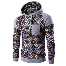 Men Jacket Men Cotton Retro Long Sleeve Hoodie Hooded Sweatshirt Tops Jacket Coat Outwear ClothingPlus Size EF8