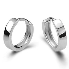 Women Chic Stud Earrings Cool Silver Color Earrings Charm Smooth Round Ear Stud Earrings EF8