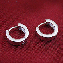 Women Chic Stud Earrings Cool Silver Color Earrings Charm Smooth Round Ear Stud Earrings EF8