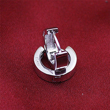 Women Chic Stud Earrings Cool Silver Color Earrings Charm Smooth Round Ear Stud Earrings EF8
