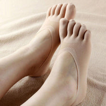 Women Low Cut Five Finger Toe Socks Invisible Socks Sock Slippers Shallow Mouth Sock Solid Color Lace Antiskid EF8