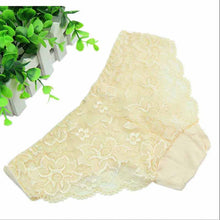 Women Underwear Bamboo Fiber C y Color Sexy Lace Panties Lingeries See Through Underpants Briefs Girls One Size EF8