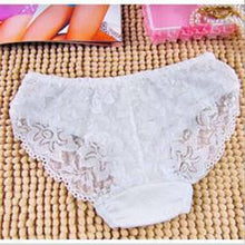 Women Underwear Bamboo Fiber C y Color Sexy Lace Panties Lingeries See Through Underpants Briefs Girls One Size EF8