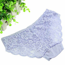 Women Underwear Bamboo Fiber C y Color Sexy Lace Panties Lingeries See Through Underpants Briefs Girls One Size EF8