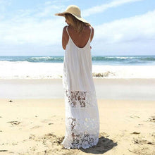 Women beach dress dress chiffonwomen dress Sexy Casual Lace Long Maxi Party Beach Dress vestido plus size EF8