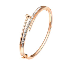 Gold Bracelet Bangle Rhinestone Crystal Wrist Watches Lady Watch Quartz Women Fashion Wristwatch Watch Bracelet Set 409R EF8