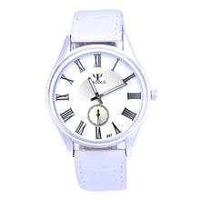 Luxury Waterproof Faux Leather Men Blue Ray Glass Sports Quartz Watch Dress Quartz Analog Watches Hour for Men EF8