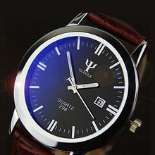 Mens watches Business Leather Band Calendar Date ClockWaterproof Wrist watch Quartz-watch relogio masculino EF8