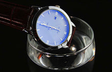 Mens watches Business Leather Band Calendar Date ClockWaterproof Wrist watch Quartz-watch relogio masculino EF8