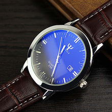Mens watches Business Leather Band Calendar Date ClockWaterproof Wrist watch Quartz-watch relogio masculino EF8