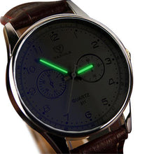 Luxury Famous men watch Mens Waterproof Noctilucent Leather Blue Ray Glass Quartz Analog Watches Relogio Masculino EF8