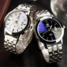 Full Steel White Black Blue Ray Dial 30m Waterproof Luminous Hands Business Dress Sport Wrist watch Watches for Men EF8