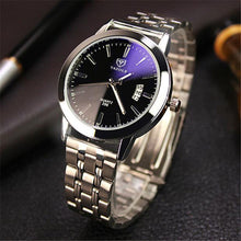 Full Steel White Black Blue Ray Dial 30m Waterproof Luminous Hands Business Dress Sport Wrist watch Watches for Men EF8