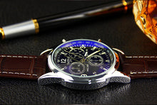 Mens watches Top Luxury Mens Business ClockBlue Ray Glass Quartz Wrist watch Quartz-watch relogio masculino EF8