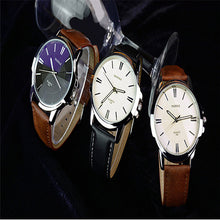 luxury Stainless Steel Casual Fashion Leather watches reloj masculino men watch Business Military Sports Wristwatch EF8
