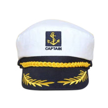 Yacht Captain Navy Marine Skipper Ship Sailor Military Nautical Hat Cap White EF8