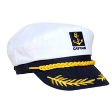 Yacht Captain Navy Marine Skipper Ship Sailor Military Nautical Hat Cap White EF8